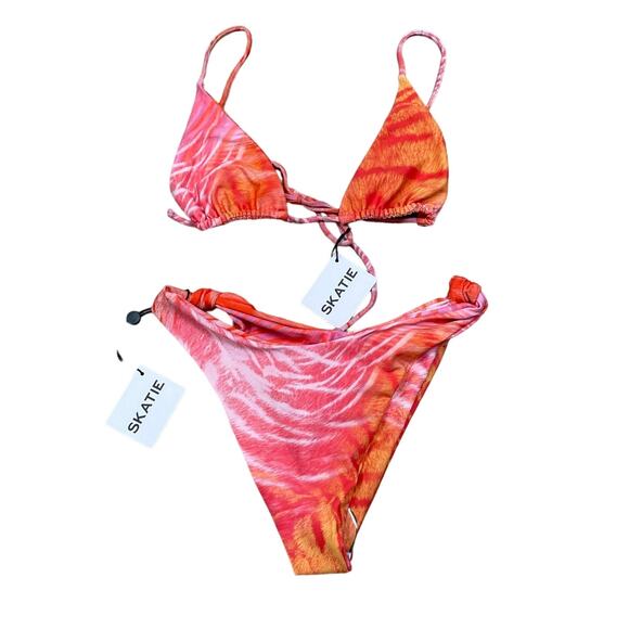 NWT Skatie Swimwear Bikini Set Two Piece Women's M/L - Picture 1 of 10